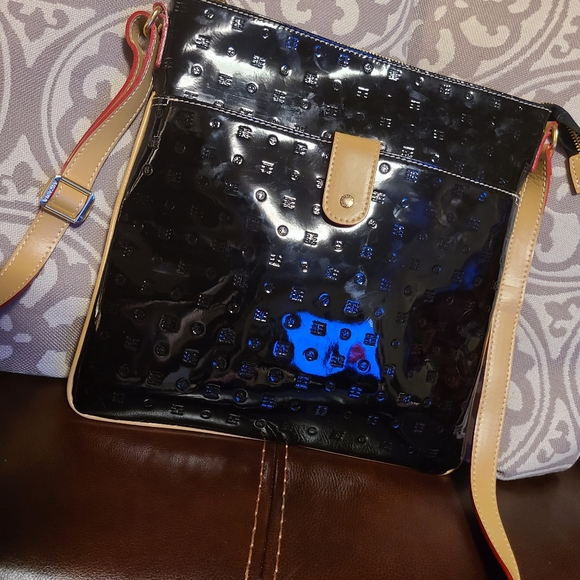 Arcadia Bags Arcadia Black Patent Leather Crossbody Poshmark